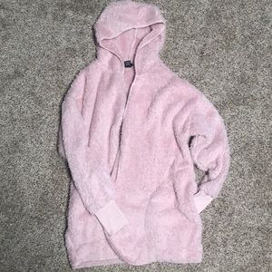 Pink fuzzy jacket